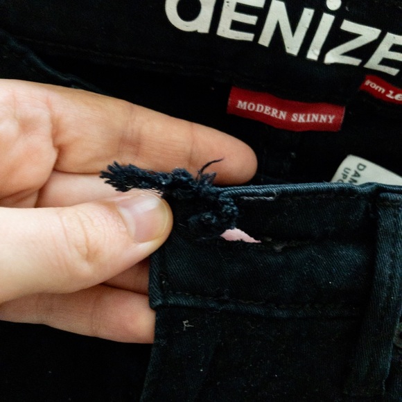 LEVI denizen modern black skinny jeans - Picture 4 of 5